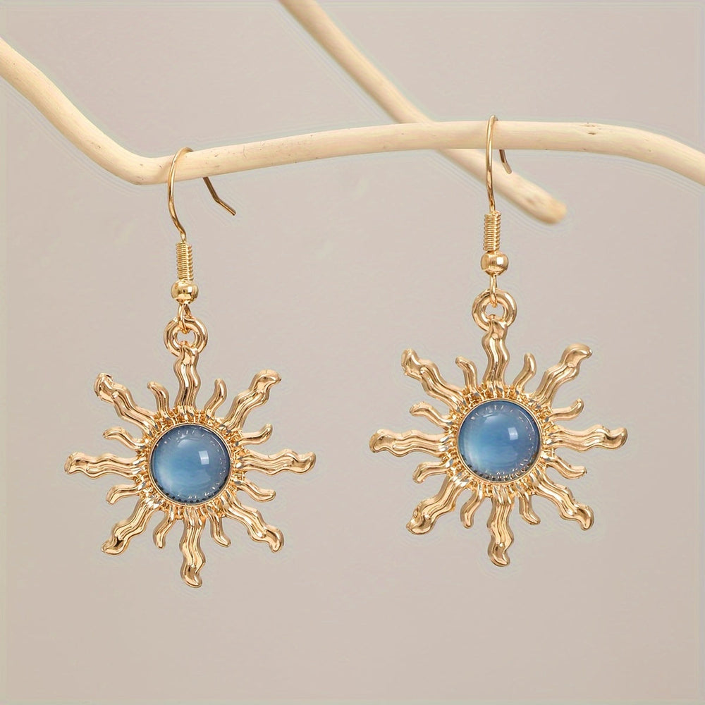 Sunburst Stud Boho Earrings — image 1
