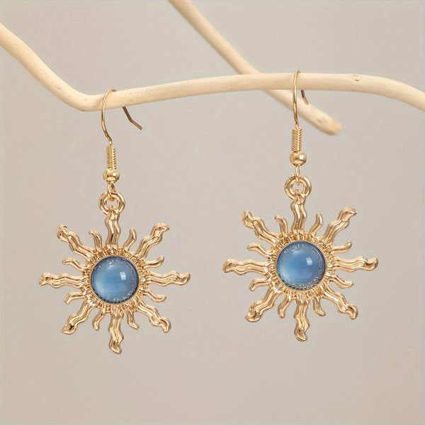 Sunburst Stud Boho Earrings — image 1