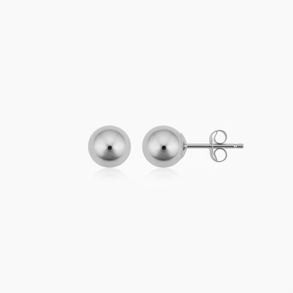Have a Ball White Gold Studs — image 1