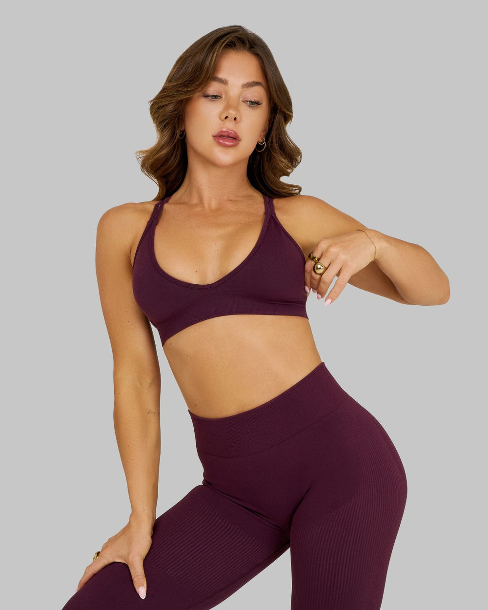 Elevate™ Sculpting Seamless High Apex Bra | Winter Plum