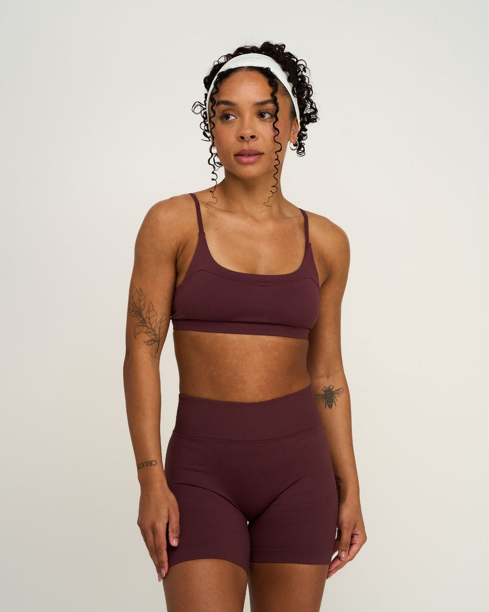 Elevate™ Sculpting Seamless Scoop Neck Bra | Dark Mauve