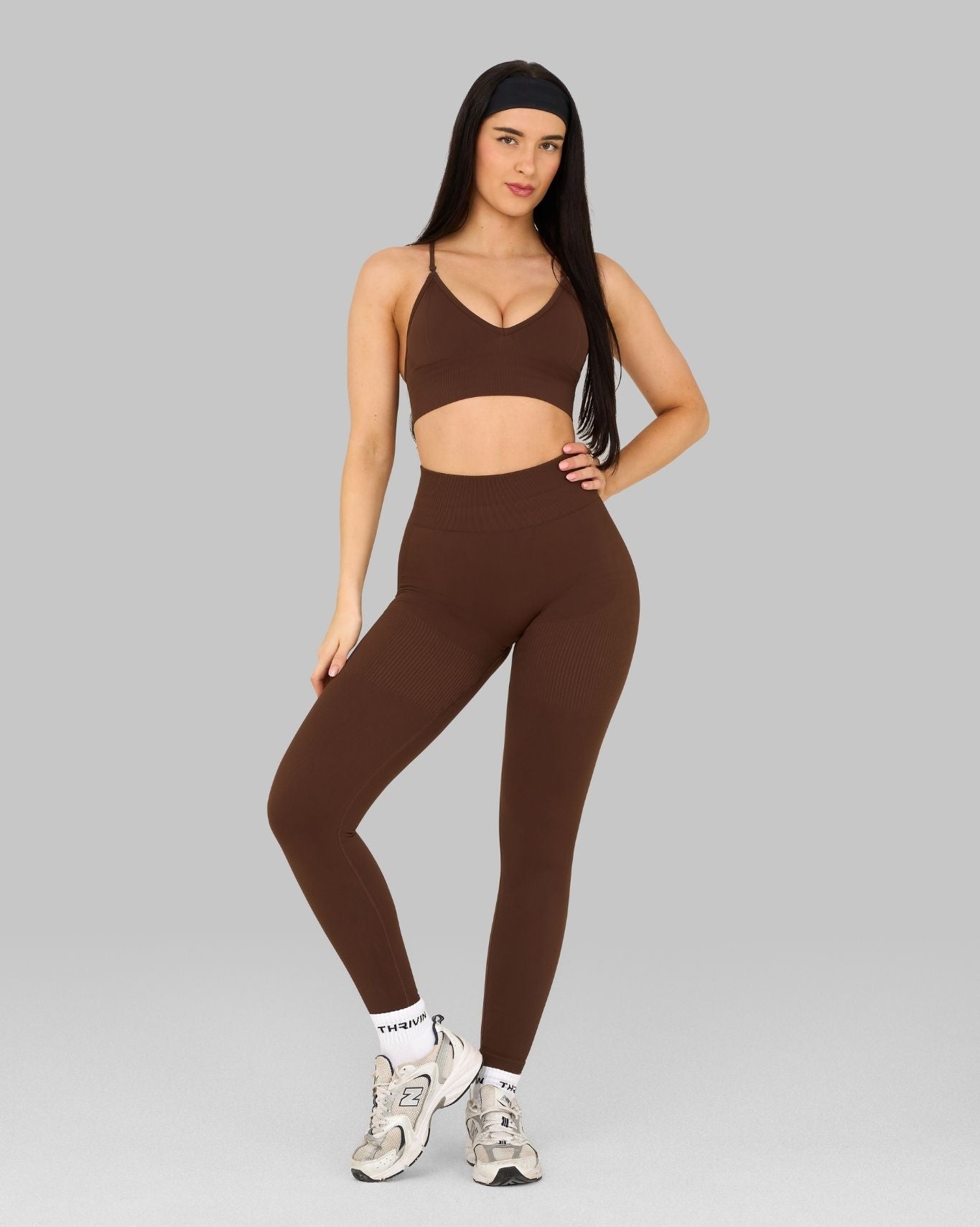 Elevate™ Sculpting High Waist Scrunch Leggings | Bourbon Brown