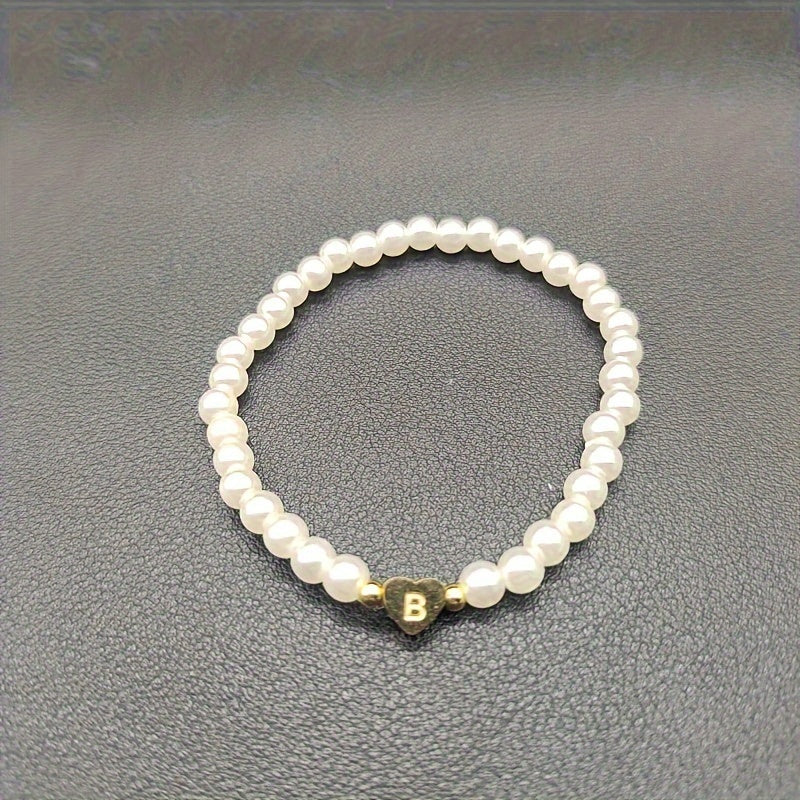 Chic A-Z Heart Initial Bracelet — image 2