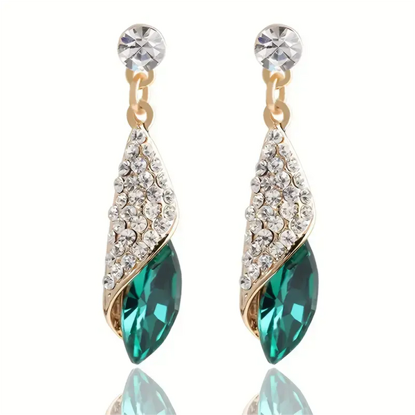 Veylith Emeraya Emerald Dangle Earrings — image 1
