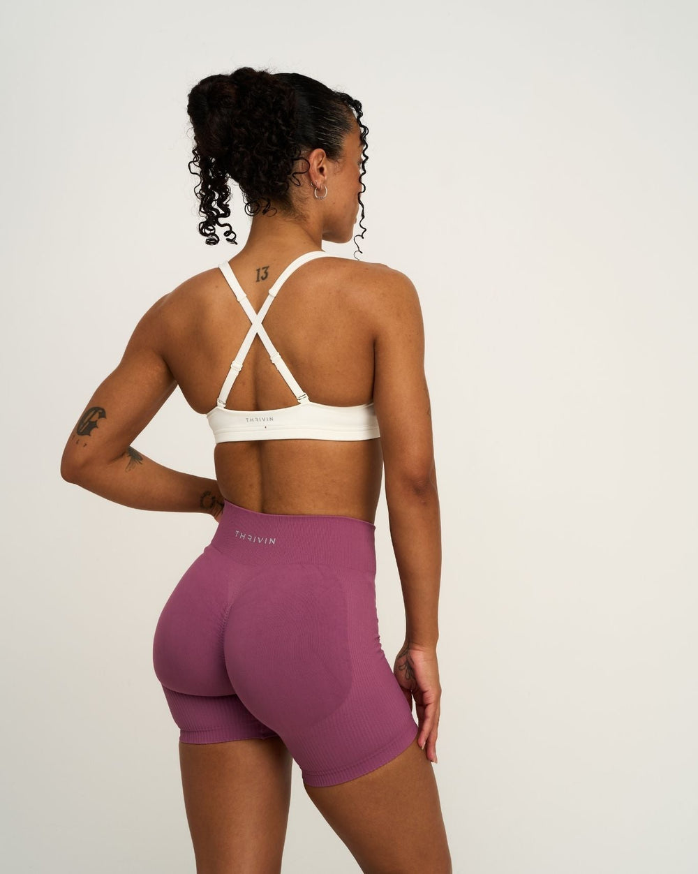 Elevate™ Sculpting Mid Waist Scrunch Shorts | Orchid Mauve