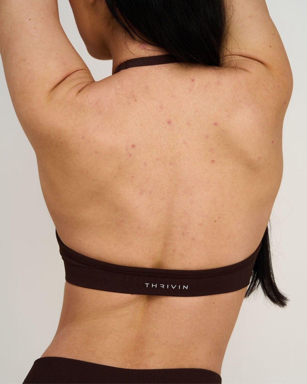 Elevate™ Sculpting Seamless Adjustable Halter Bra | Coffee