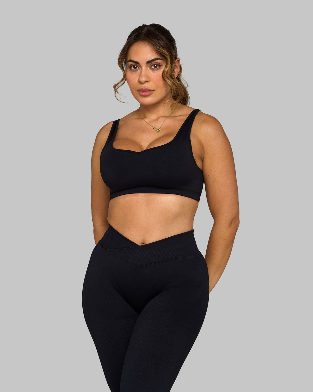 Elevate™ Sweetheart Impact Bra | Night Black