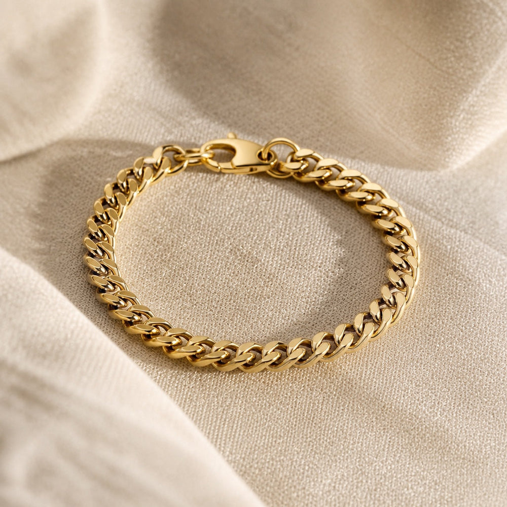 Estate Cuban Classic Gold Bracelet — image 1