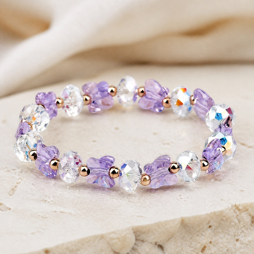 Butterfly Charm Beaded Bracelet — image 2