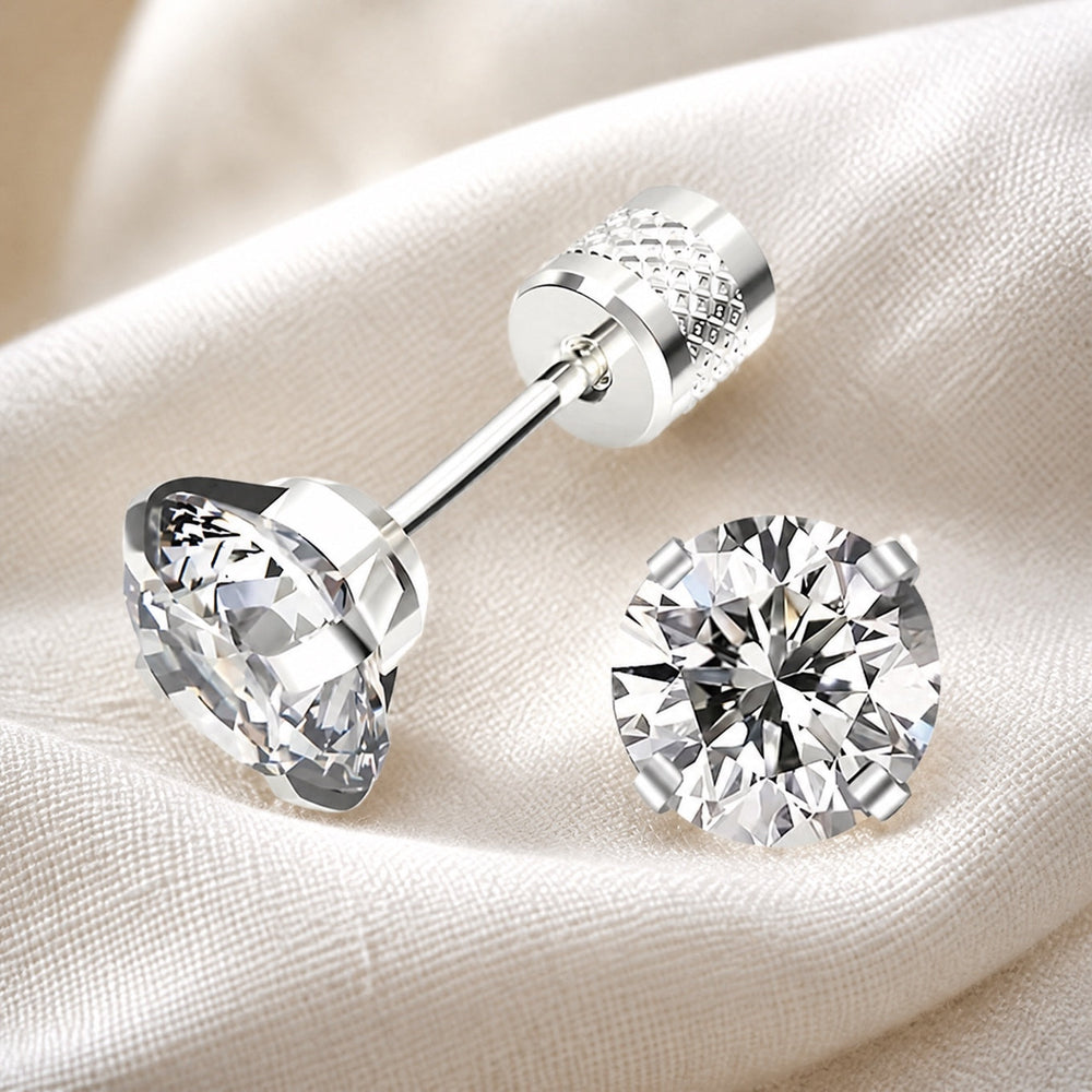 Exquisite White Zirconia Studs — image 2