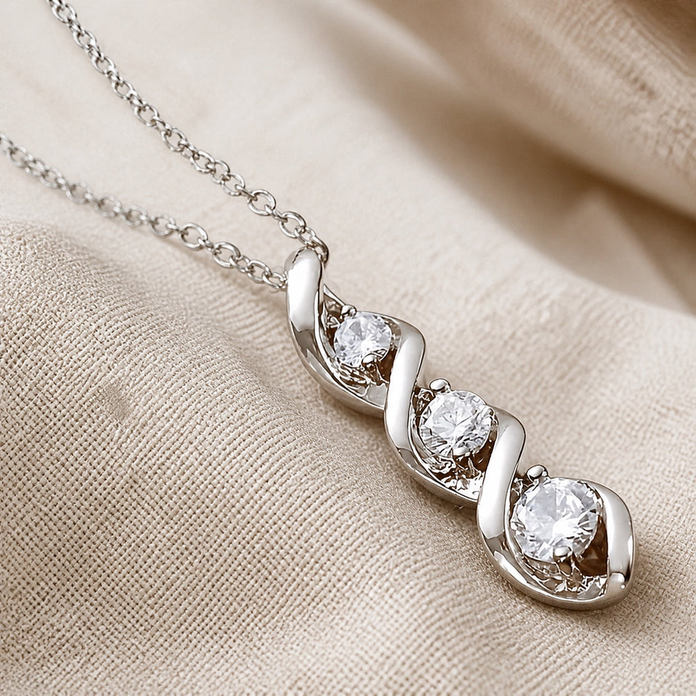 Exquisite Spiral Pendant Necklace — image 2