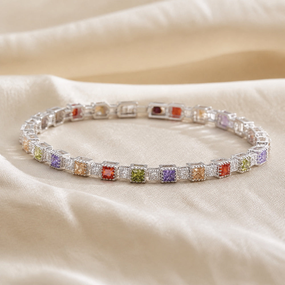 Zirconia Square Tennis Bracelet — image 2
