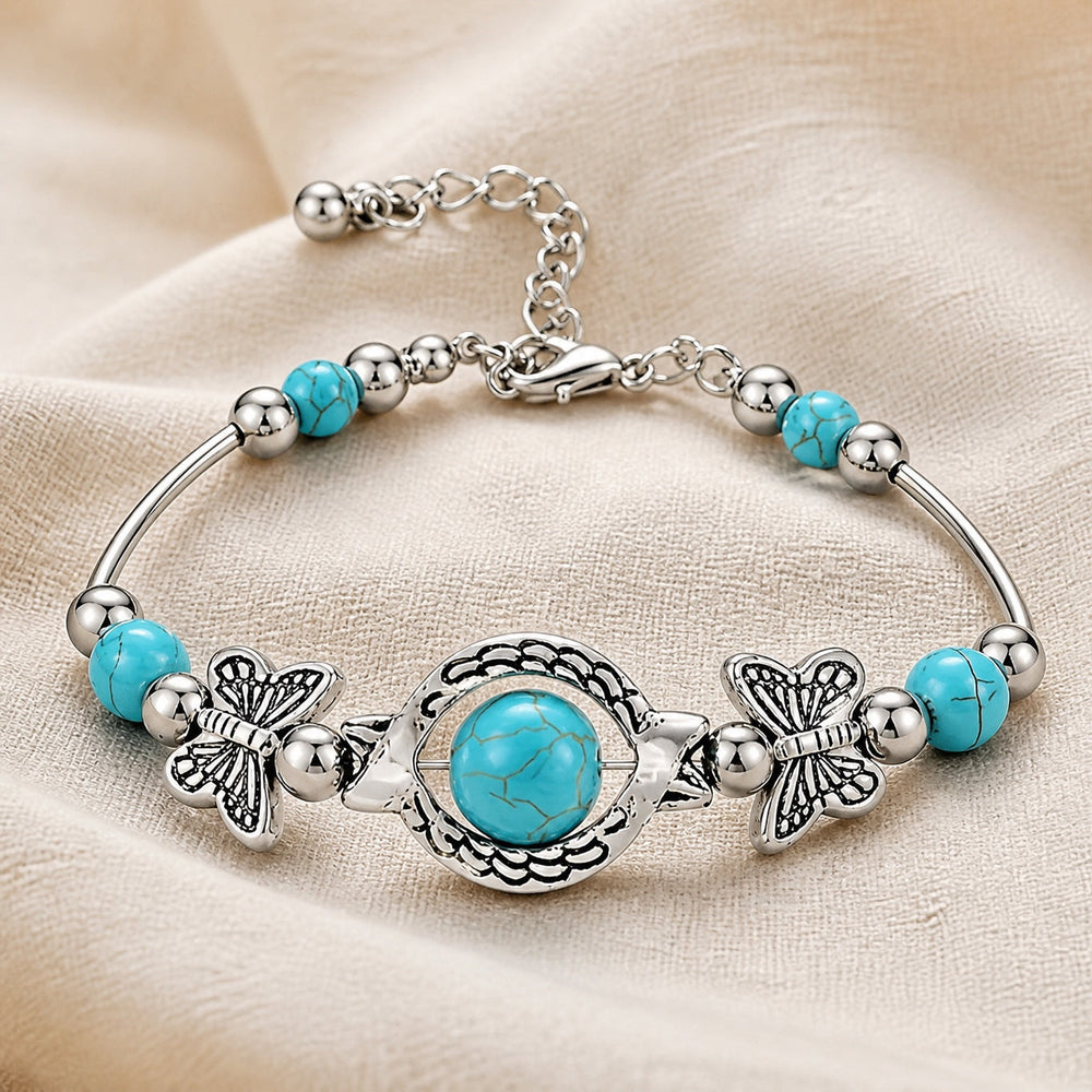Bohemian Butterfly Turquoise Bracelet — image 1