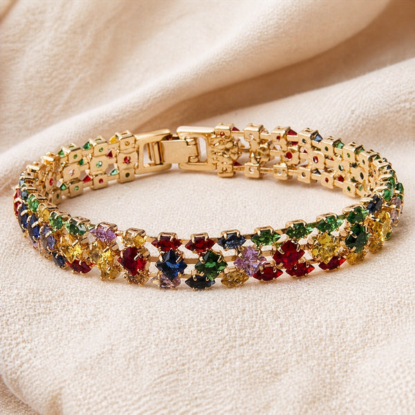 Multi Color Bohemian Chain Bracelet — image 1