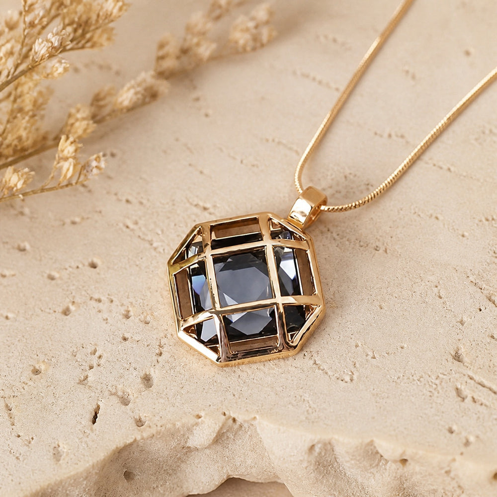 Classic Glass Pendant Necklace — image 2