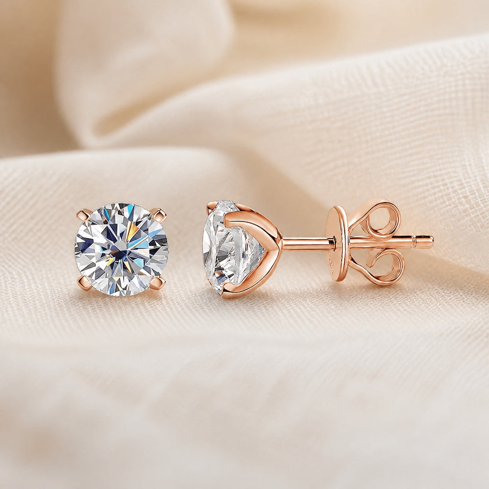 Classic Moissanite Stud Earrings — image 4