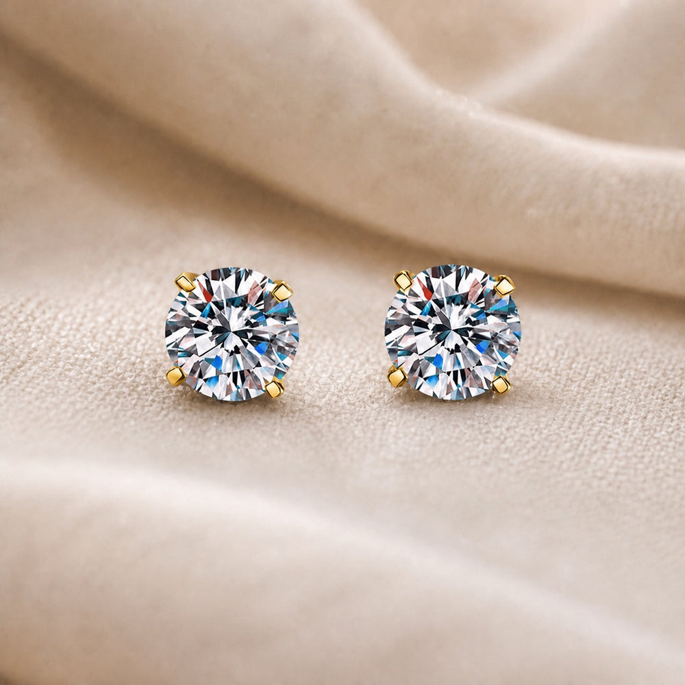Classic Moissanite Stud Earrings — image 1