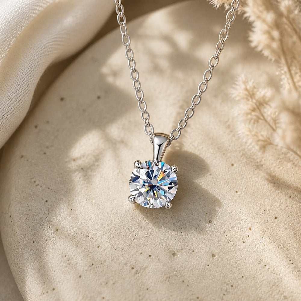 Shimmering Solitaire Drop Necklace — image 2