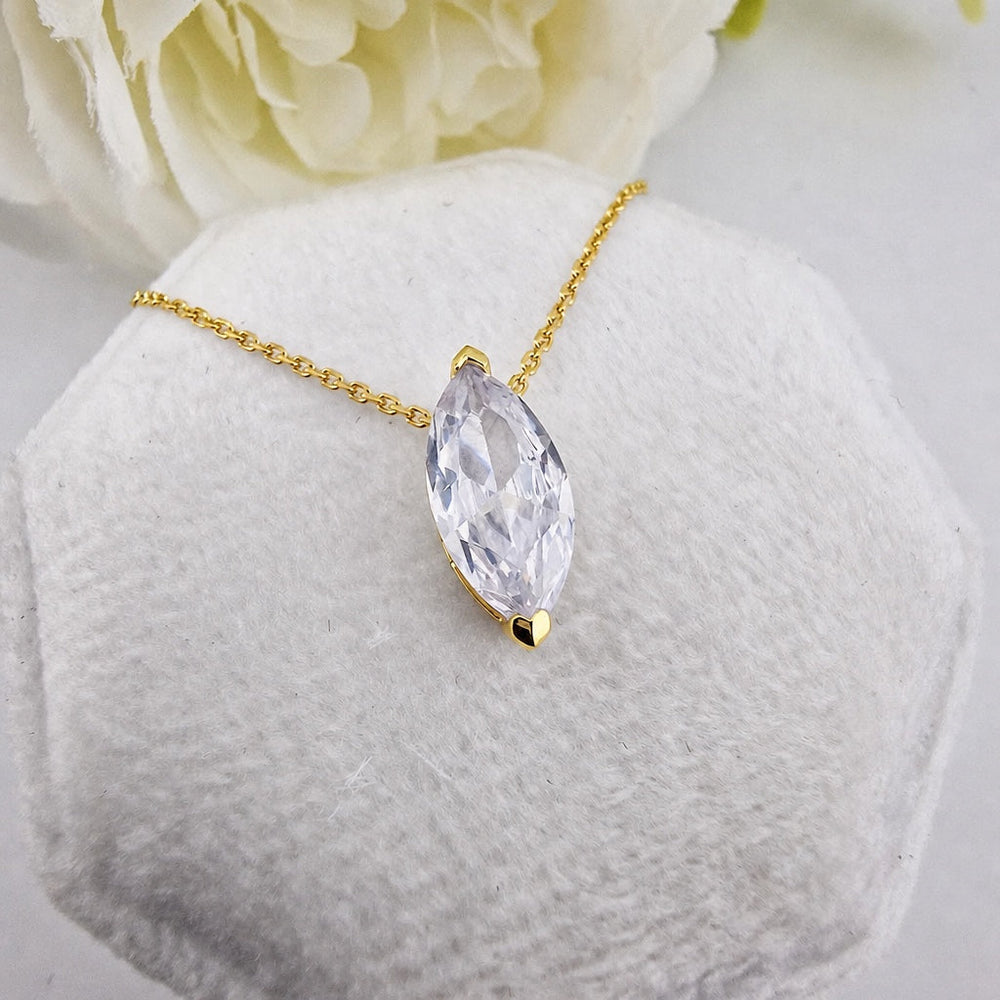 Marquise Cut Crystal Necklace — image 1