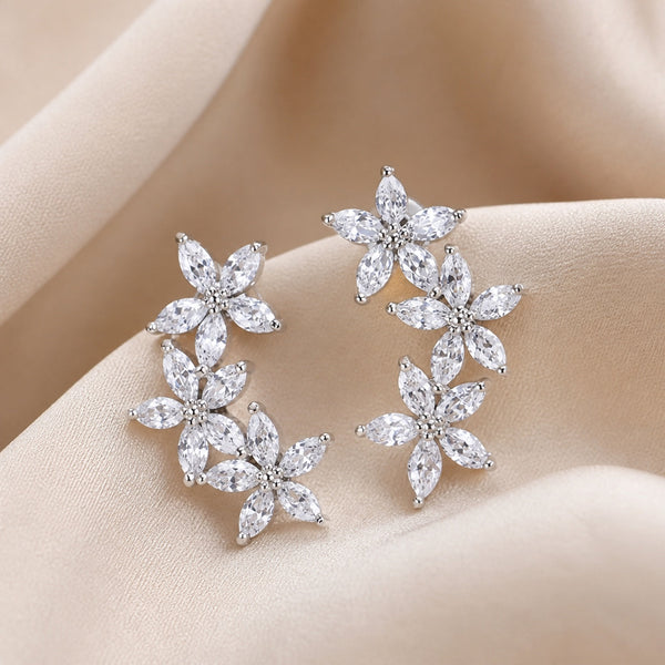 Shimmering Flowers Stud Earrings — image 1