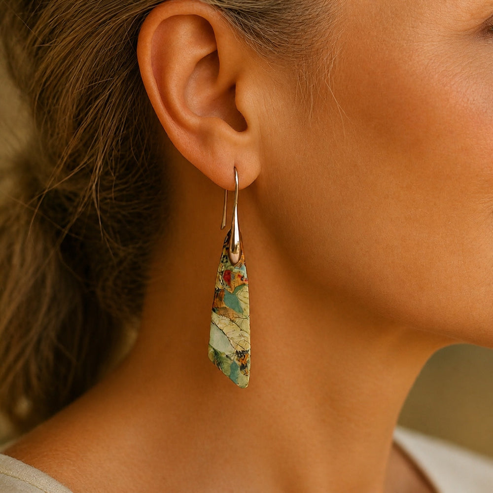 Vintage Nature Stone Earrings — image 2