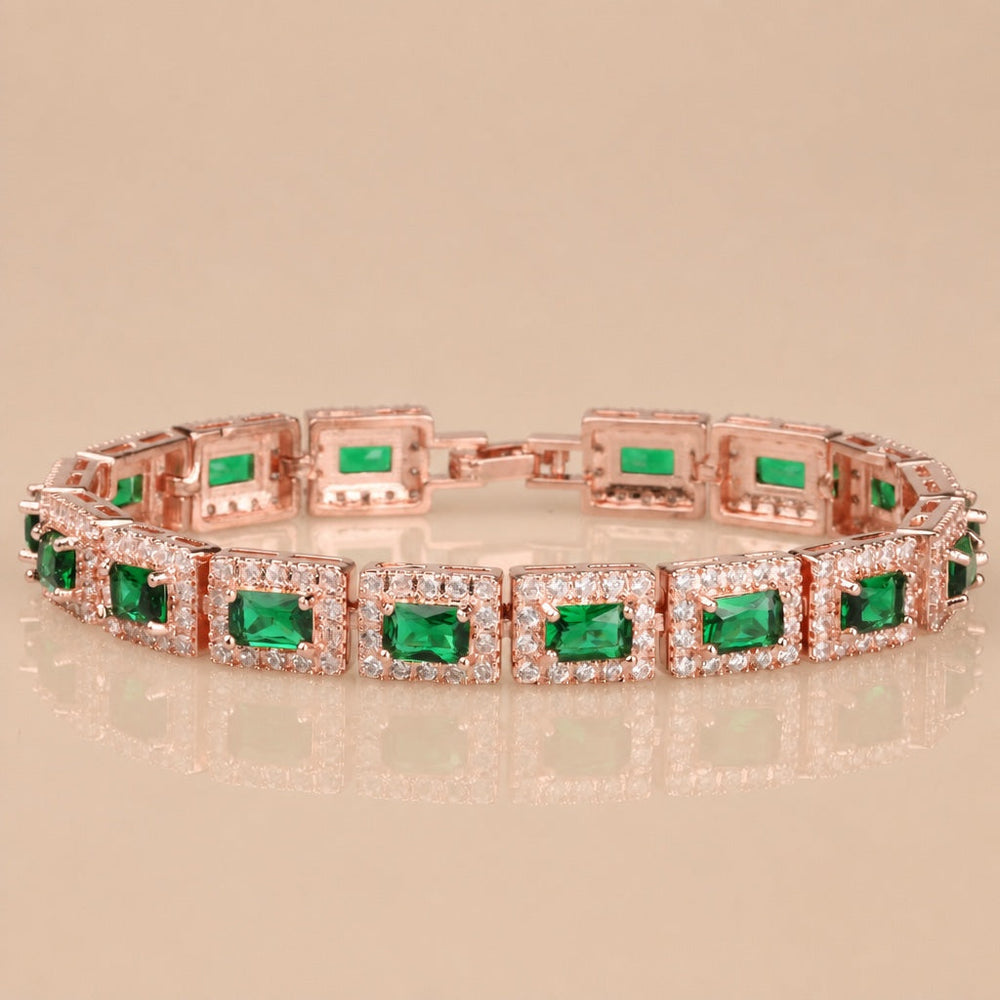 Emerald Green Statement Bracelet — image 1