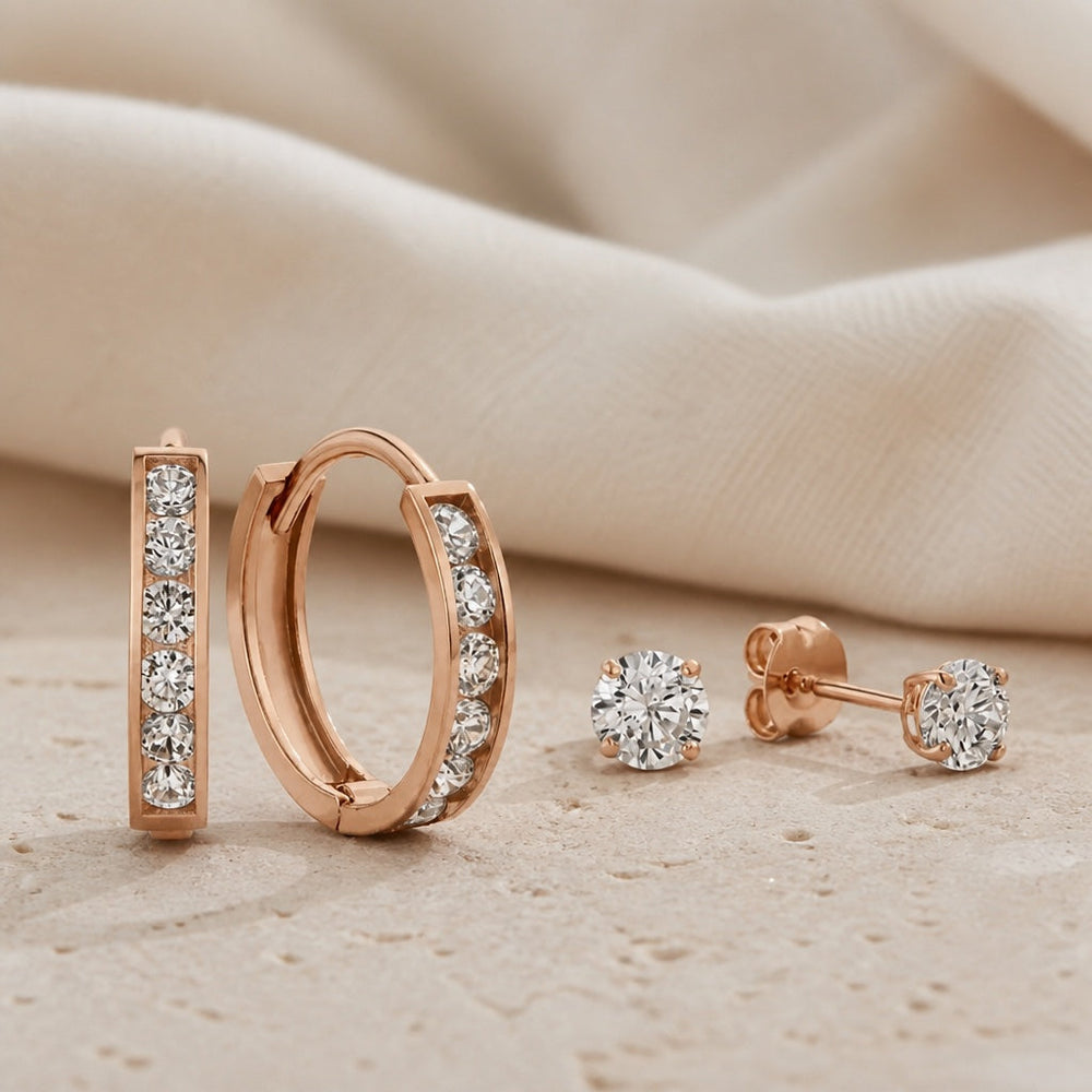 Dara Gold Earrings Set — image 3