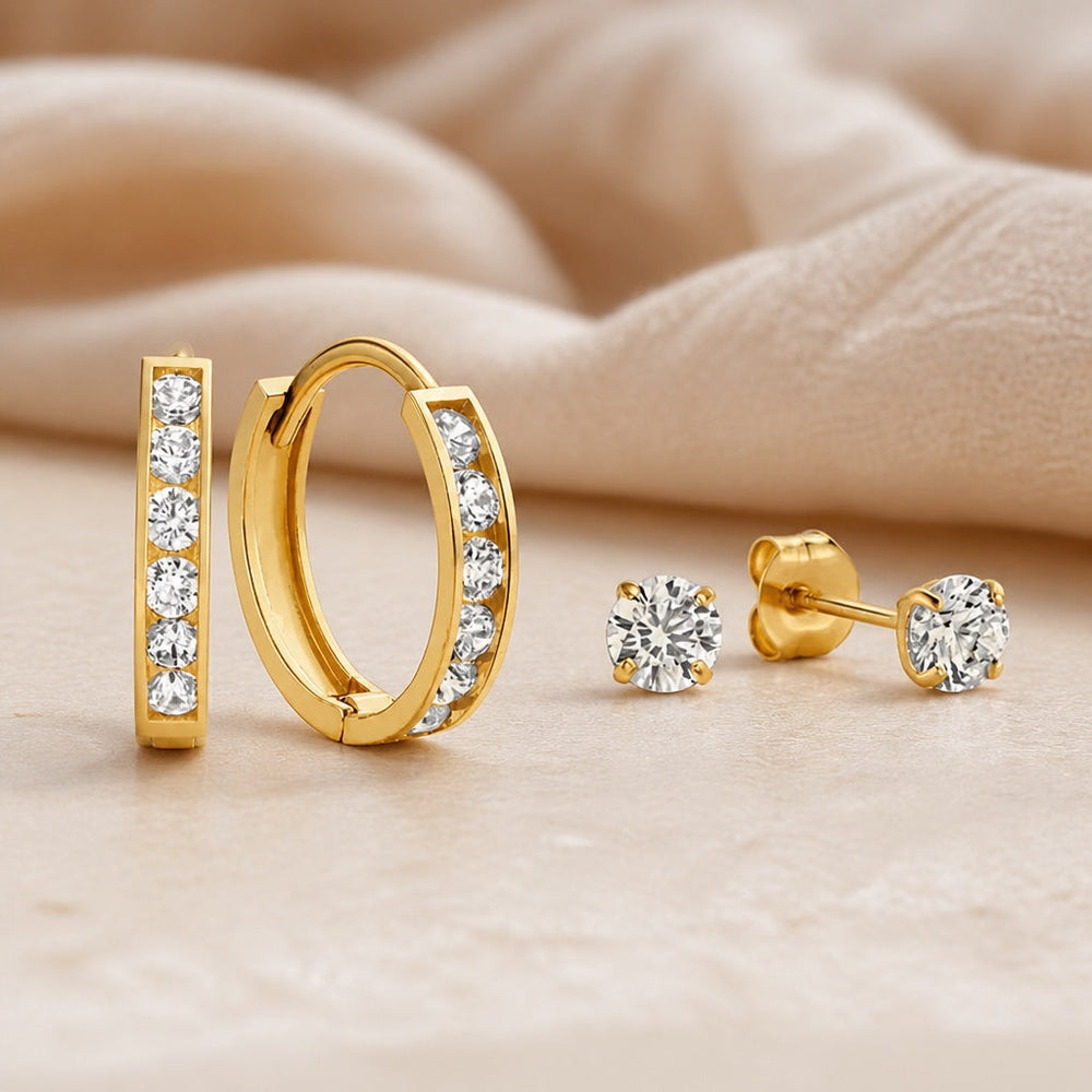 Dara Gold Earrings Set — image 1