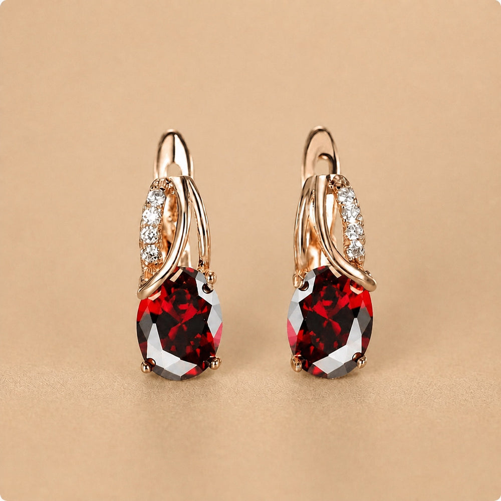 Varessa Ruberine Crystal Earrings — image 1