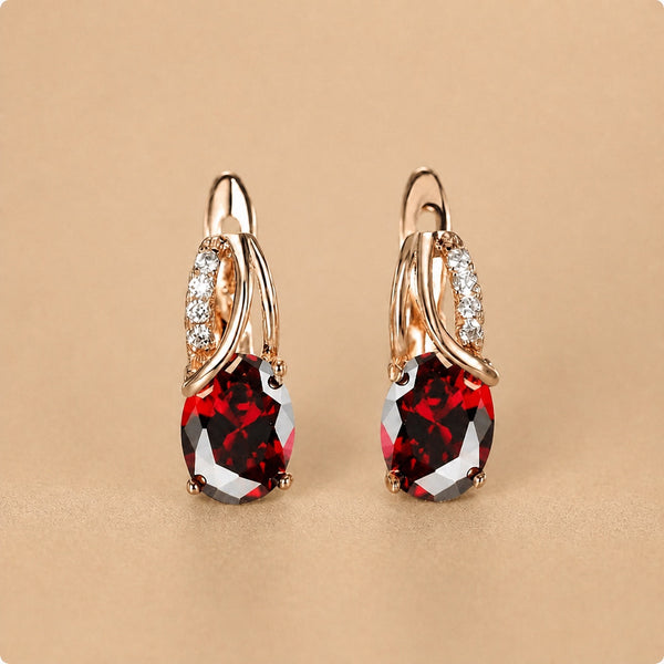 Varessa Ruberine Crystal Earrings — image 1