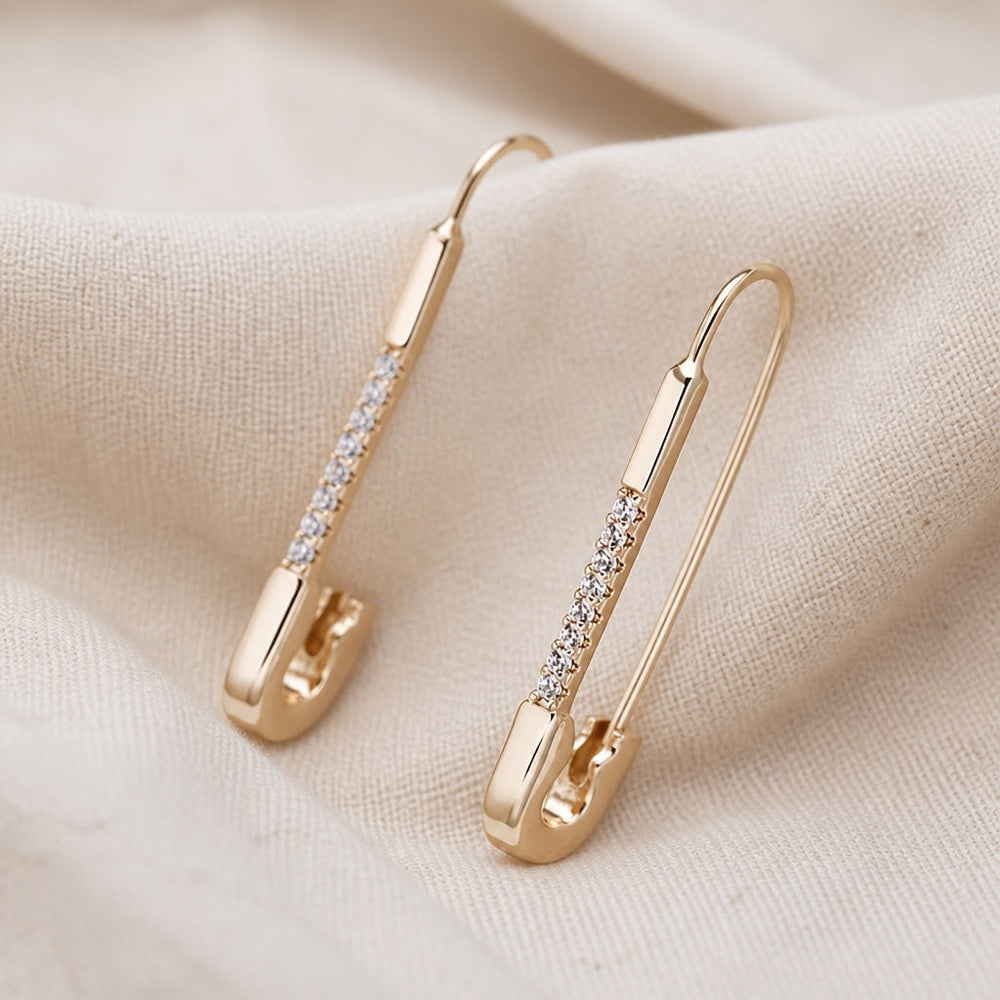 Minimalist Clip Gold Earrings — image 1