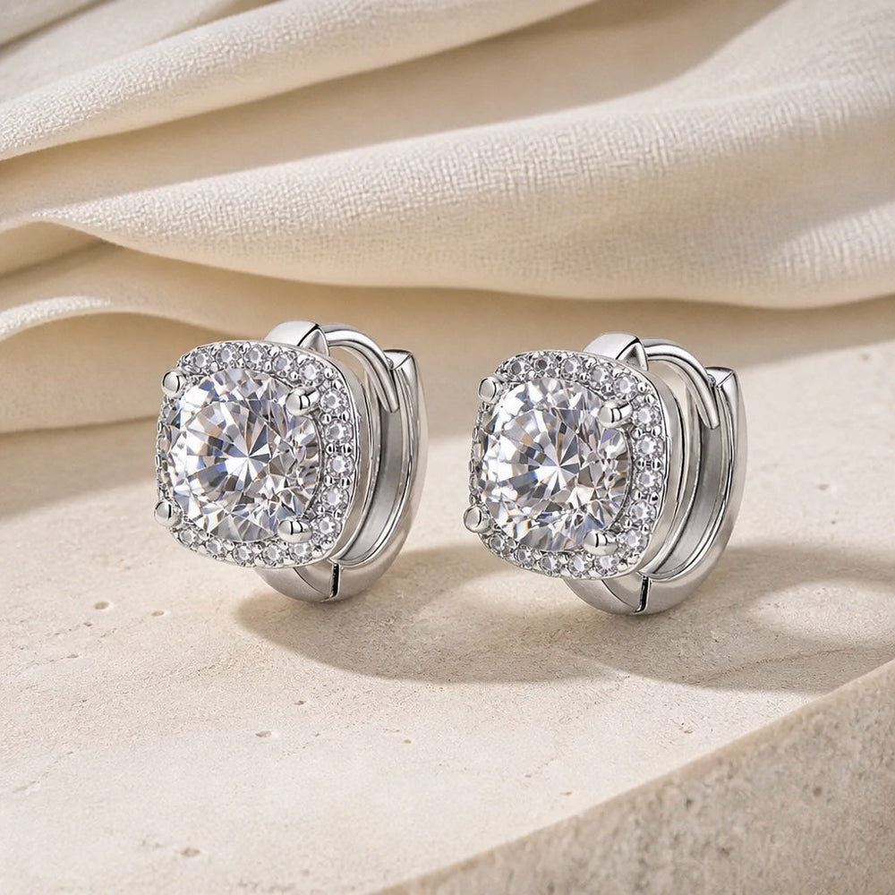Nadine Gold Square Earrings — image 2