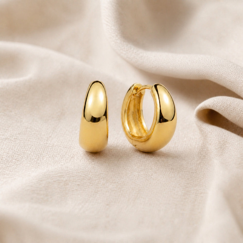 Rue Elegant Golden Mini Hoops — image 1