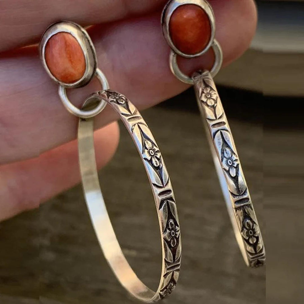 Vintage Onyx Boho Chic Earrings — image 3