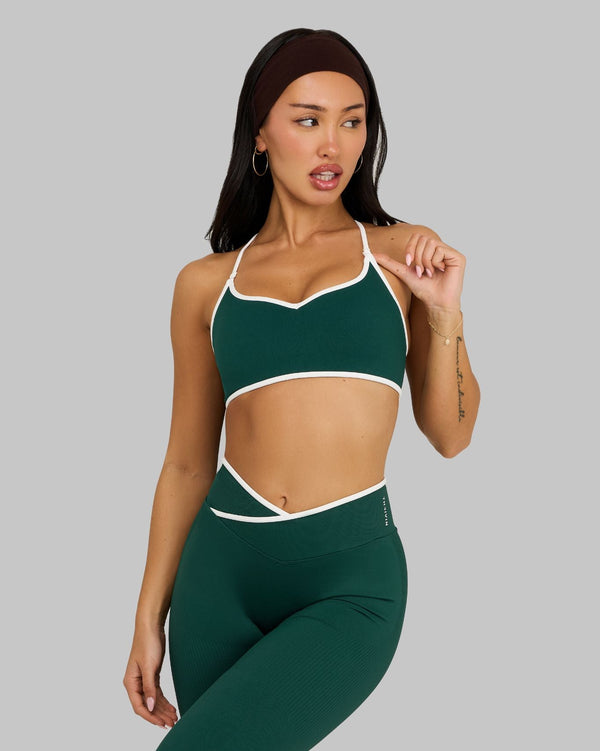 Outline Sweetheart Multiway Bra | Pine Green
