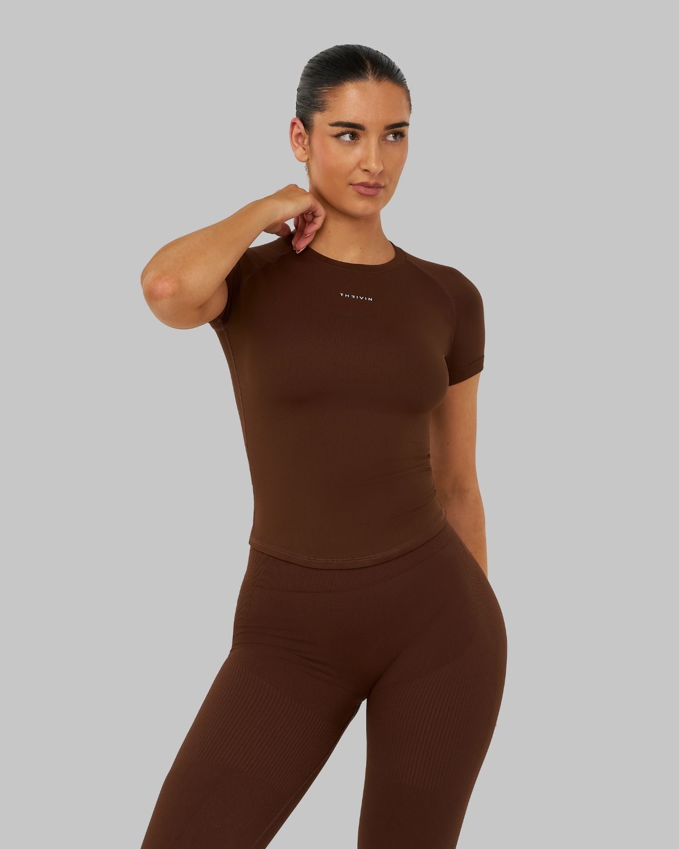 Elevate™ Compression T-shirt | Bourbon Brown