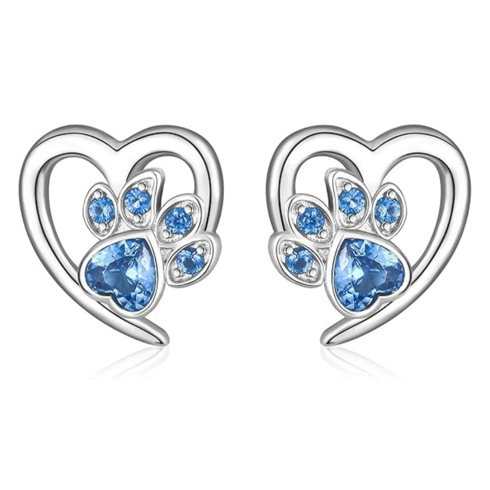 Elegant Paw Heart Earrings — image 2