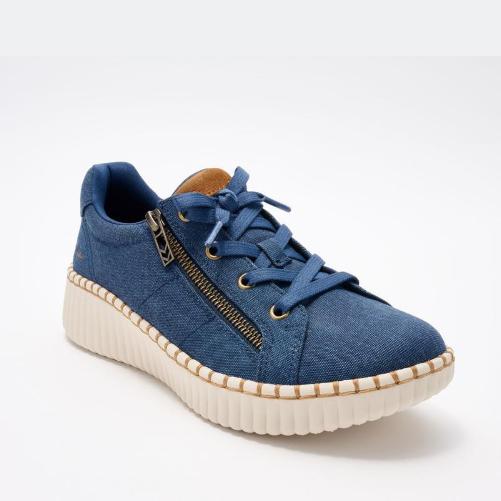 Zip Stride Canvas Sneakers – Lace-Free. Zipper-Easy.