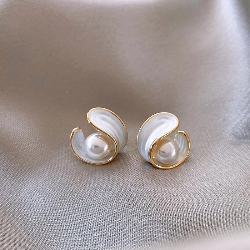 White Opal Luxe Earrings — image 2