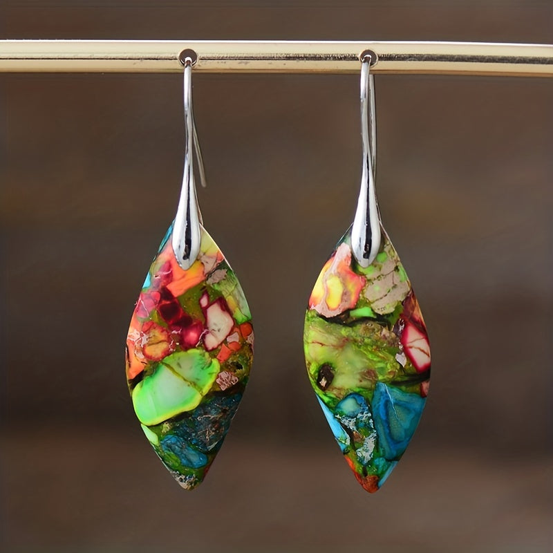 Wildflower Leaf Boho Earrings — image 1