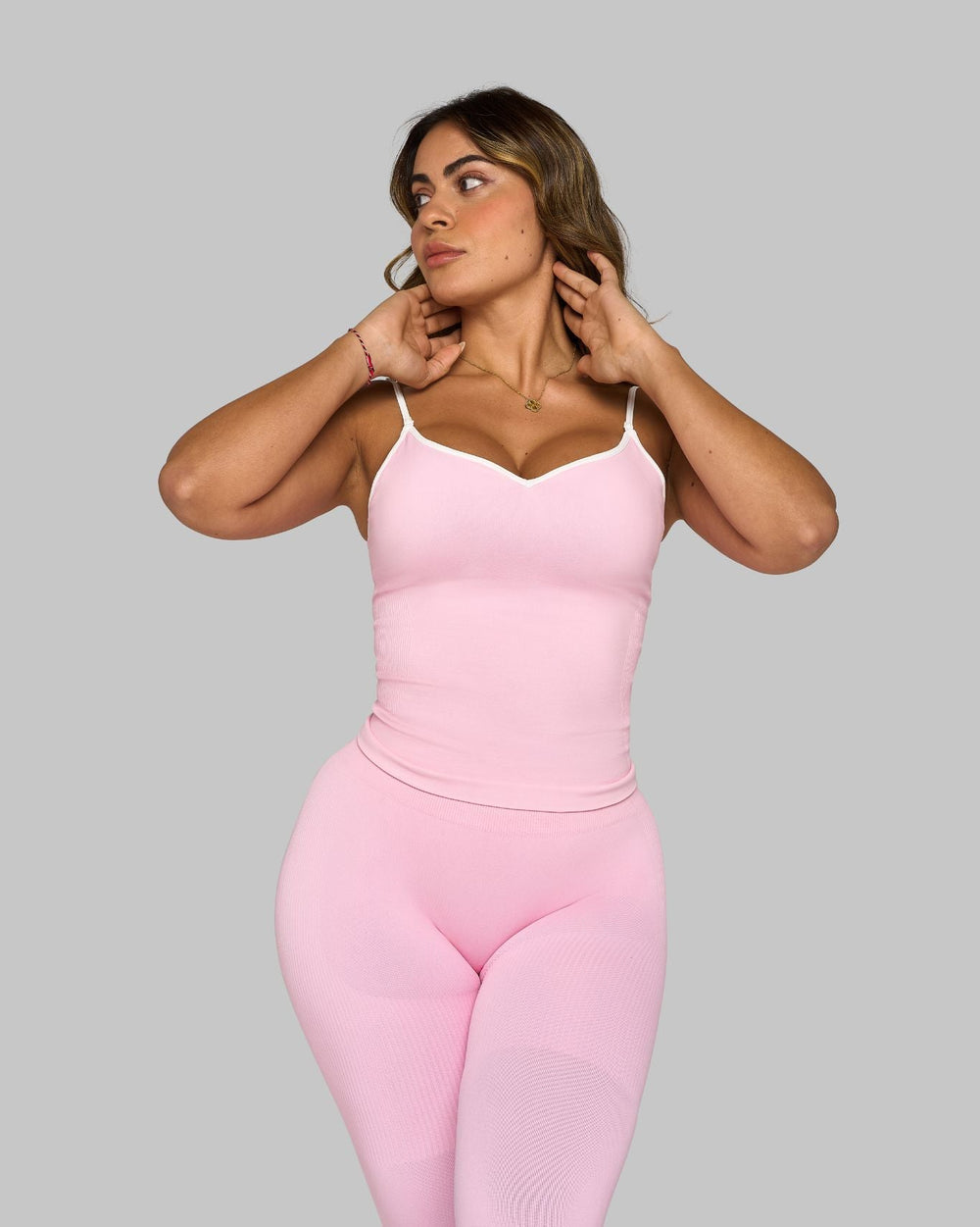 Outline Sweetheart Tanktop | Candy Pink
