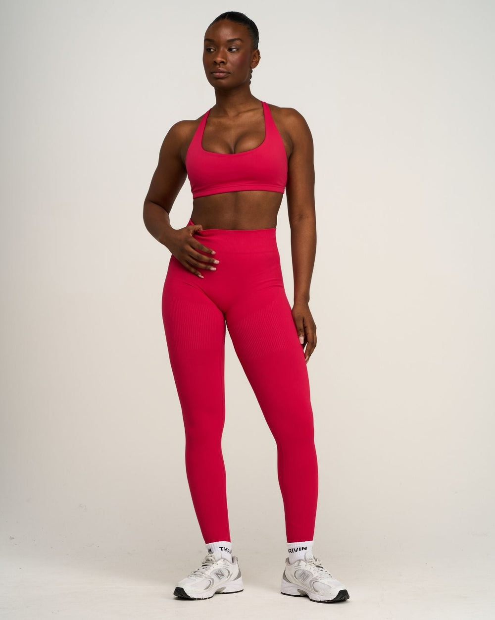 Elevate™ Sculpting Mid Waist Scrunch Leggings | Strawberry