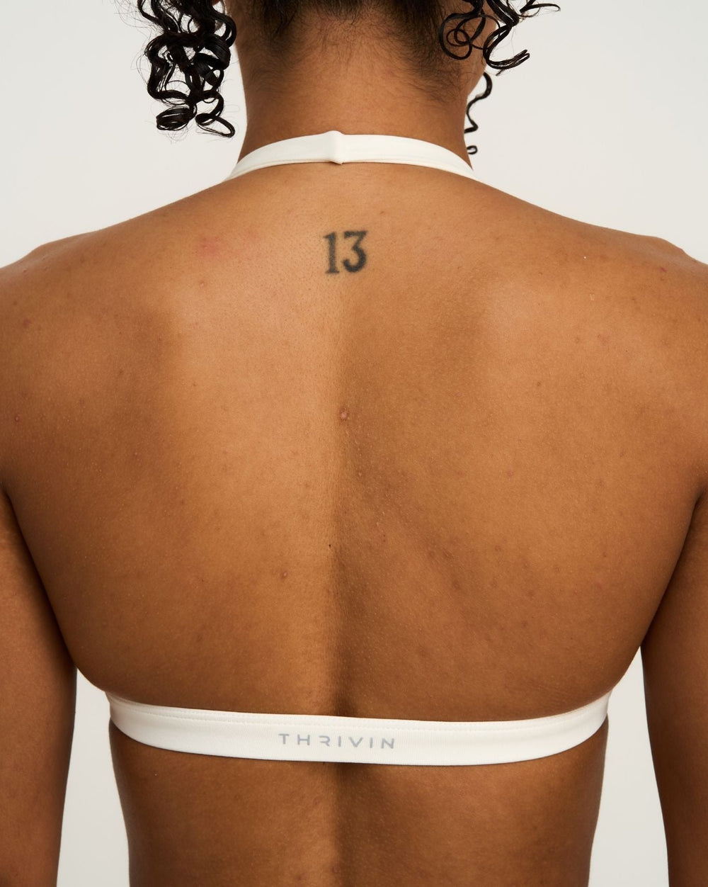 Elevate™ Sculpting Seamless V-Neck Halter Bra | Cream