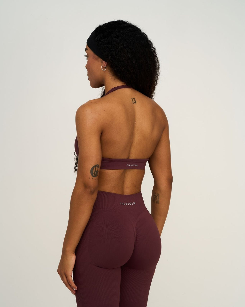 Elevate™ Sculpting Seamless Adjustable Halter Bra | Dark Mauve