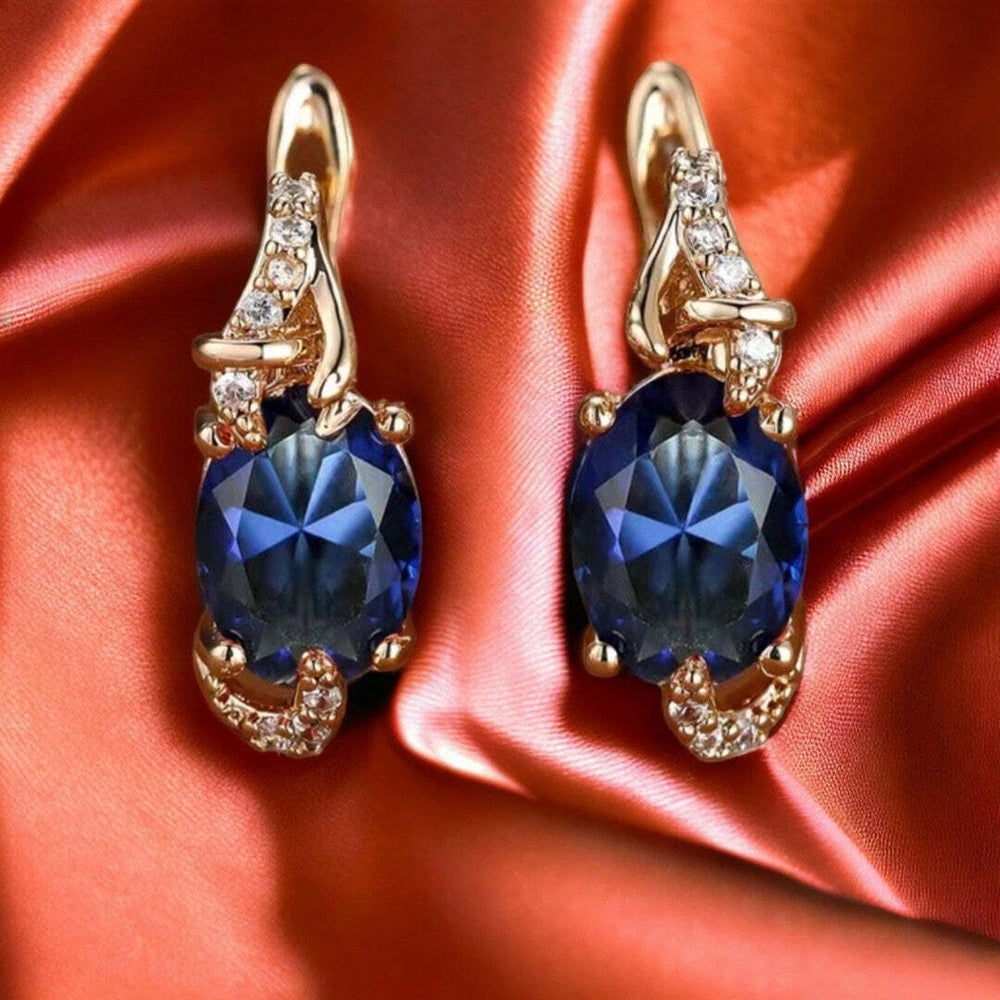 Regal Midnight Drop Earrings — image 2