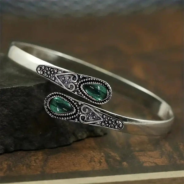 Ethnic Inlaid Imitation Stone Bracelet — image 1