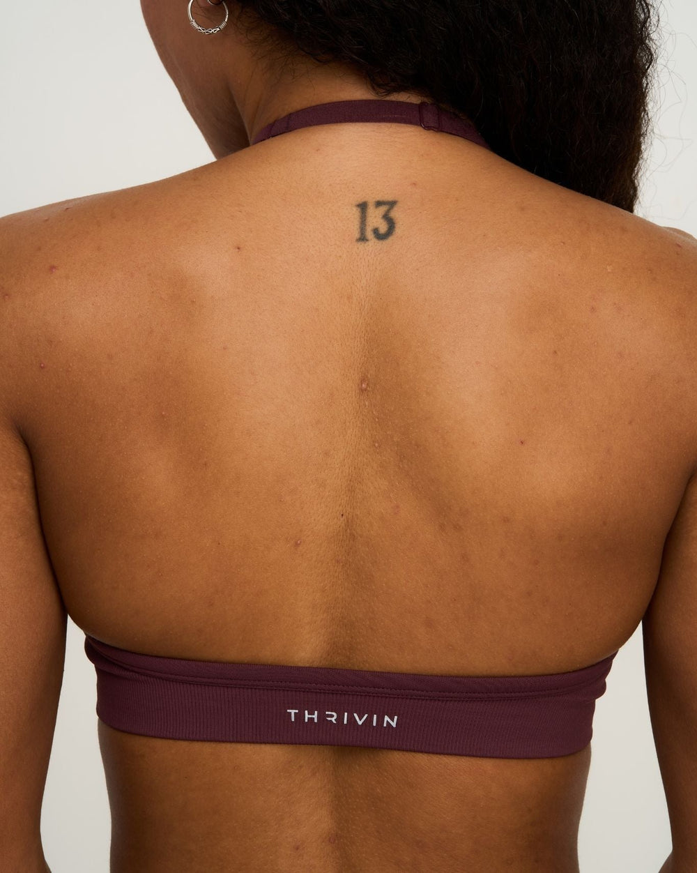 Elevate™ Sculpting Seamless Adjustable Halter Bra | Dark Mauve