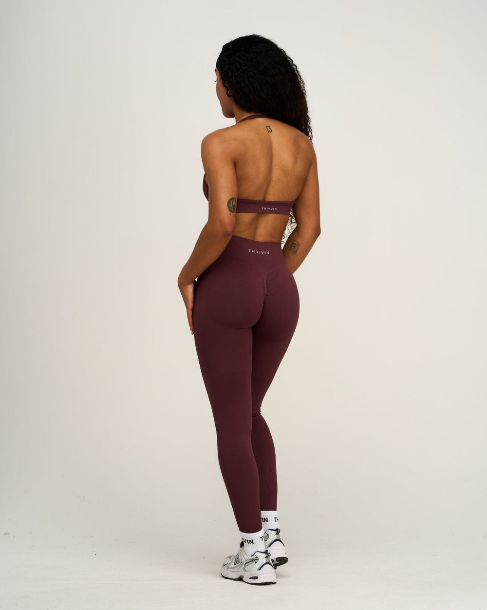 Elevate™ Sculpting Mid Waist Scrunch Leggings | Dark Mauve