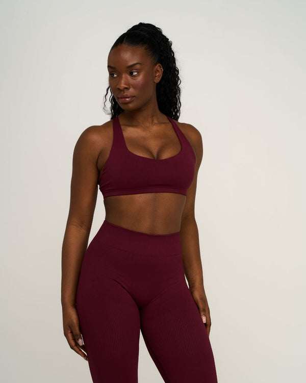 Elevate™ Sculpting Medium Impact Multiway Bra | Merlot