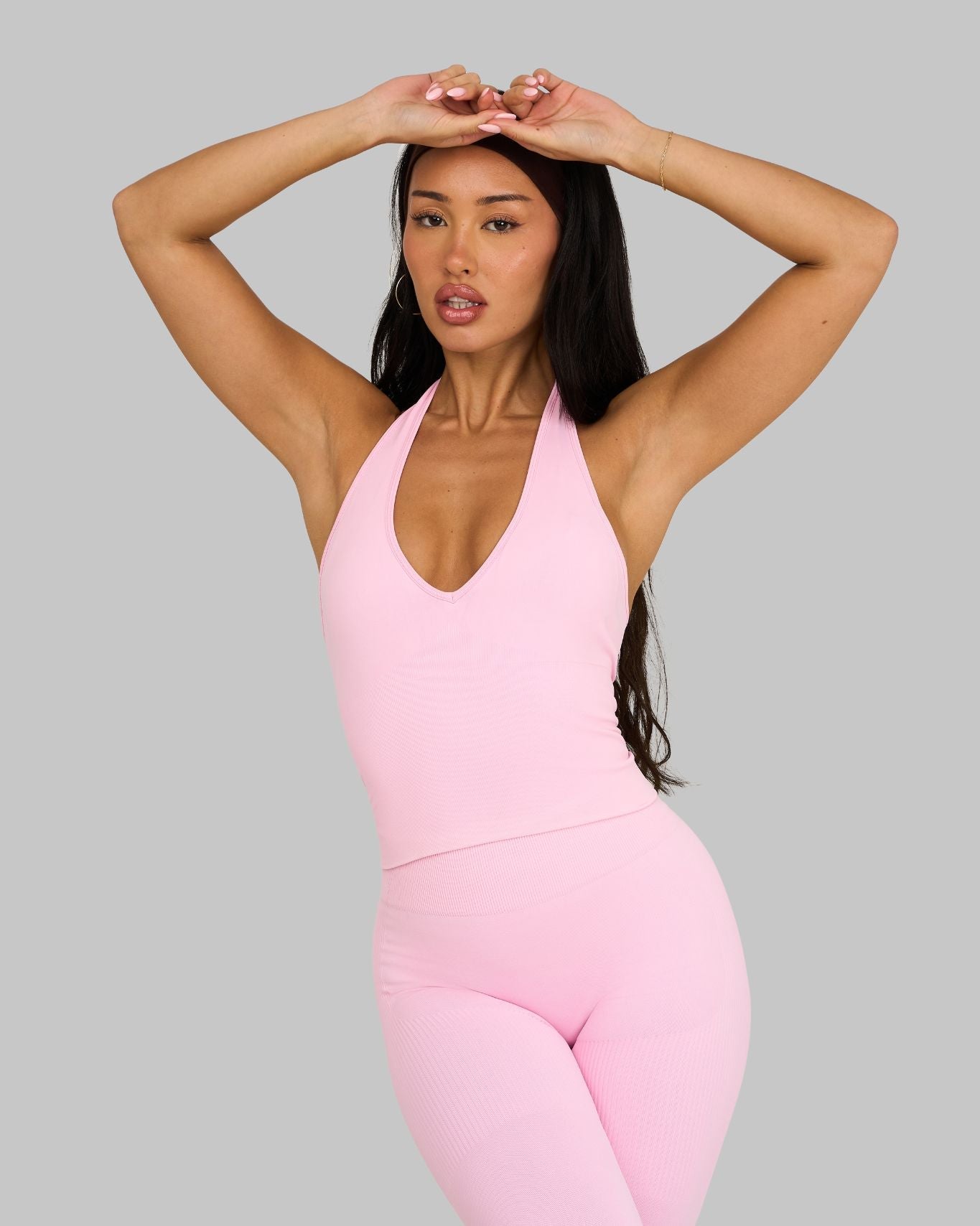 Elevate™ Sculpting Seamless Halterneck Top | Candy Pink